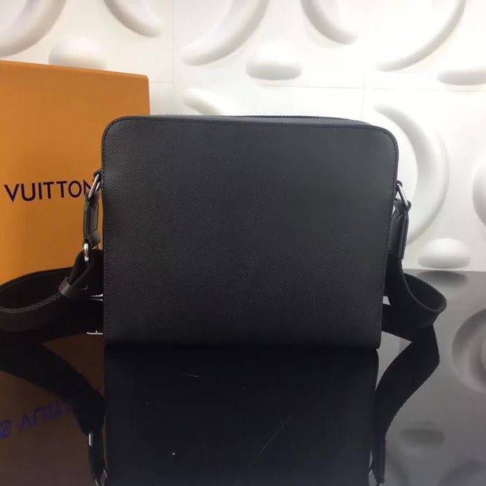 路易威登LV 頂級原單M33445 ANTON 小號郵差包 Taiga牛皮 牛皮飾邊 YDH YDH1592